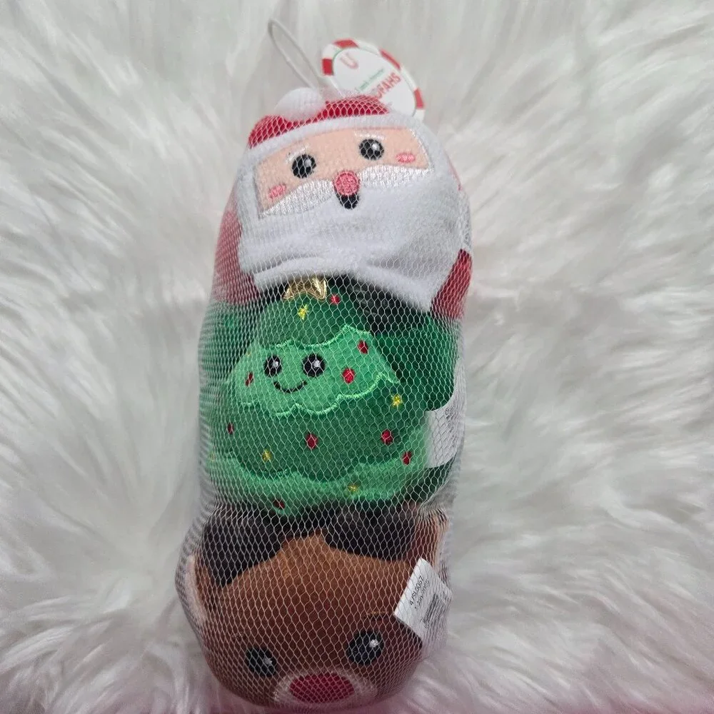 Christmas Bath Poof Set